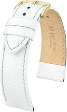 White leather strap Hirsch Rainbow M 12302600-1 (Calfskin)