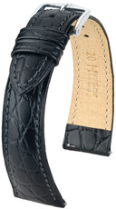 Black leather strap Hirsch Aristocrat L 03828050-2 (Calfskin)