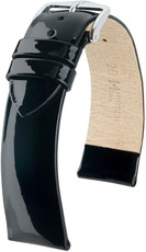 Black leather strap Hirsch Diva M 01536150-2 (Calfskin)