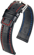 Black leather strap Hirsch Grand Duke L 02528050-2 (Calfskin)