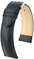 Black leather strap Hirsch Kent L 01002050-2 (Calfskin)