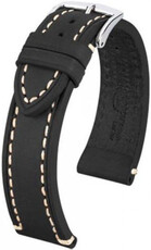 Black leather strap Hirsch Liberty L 10900250-2 (Calfskin)