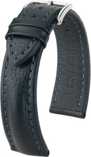 Black leather strap Hirsch Lucca L 04902050-2 (Calfskin)