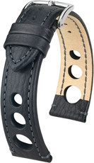 Black leather strap Hirsch Rally L 05102050-2 (Calfskin)