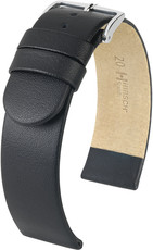 Black leather strap Hirsch Scandic L 17872050-2 (Calfskin)