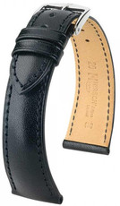 Black leather strap Hirsch Siena L 04202050-2 (Calfskin)