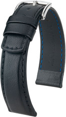 Black strap Hirsch Runner L 04002050-2 (Calfskin / rubber)