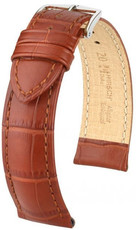 Brown leather strap Hirsch Duke M 01028170-1 (Calfskin)
