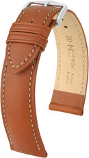 Brown leather strap Hirsch Kent L 01002070-2 (Calfskin)