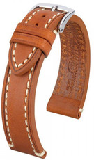 Brown leather strap Hirsch Liberty L 10900270-2 (Calfskin)