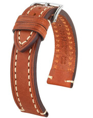 Brown leather strap Hirsch Liberty L 10900270-2 (Calfskin)