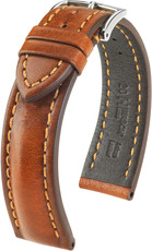 Brown leather strap Hirsch Lucca L 04902070-2 (Calfskin)