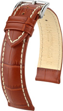 Brown leather strap Hirsch Modena L 10302870-2 (Calfskin)