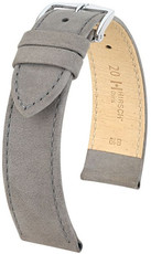 Grey leather strap Hirsch Osiris L 03433030-2 (Calfskin)