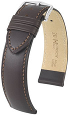 Dark brown leather strap Hirsch Kent L 01002010-2 (Calfskin)