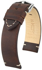Dark brown leather strap Hirsch Ranger L 05402010-2 (Calfskin)