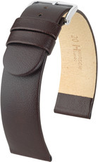 Dark brown leather strap Hirsch Scandic L 17872010-2 (Calfskin)