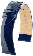 Dark blue leather strap Hirsch Diva M 01536180-2 (Calfskin)