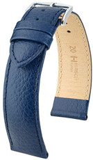 Dark blue leather strap Hirsch Kansas L 01502080-2 (Calfskin)