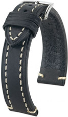 Black leather strap Hirsch Liberty XL 10920250-2 (Calfskin)
