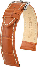 Light brown leather strap Hirsch Modena L 10302875-2 (Calfskin)