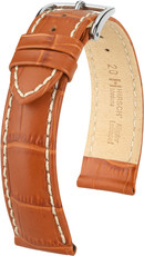 Light brown leather strap Hirsch Modena L 10302875-2 (Calfskin)