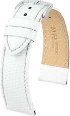 White leather strap Hirsch Rainbow M 12302600-2 (Calfskin)