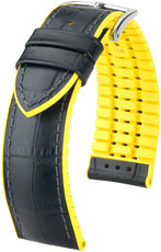 Black strap Hirsch Andy L 0927228050-2 (Calfskin / natural rubber)