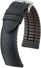 Black strap Hirsch Arne L 0921094050-2 (Calfskin / natural rubber)