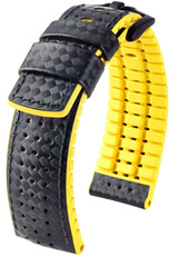 Black strap Hirsch Ayrton L 0917292050-5 (Calfskin / natural rubber)