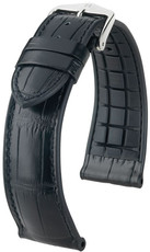 Black strap Hirsch Ian L 0935007059-2 (Alligator leather / natural rubber)