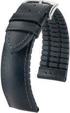 Black strap Hirsch James L 0925002050-2 (Calfskin / natural rubber)