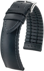 Black strap Hirsch James M 0925002150-2 (Calfskin / natural rubber)
