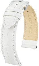 White leather strap Hirsch Duke M 01028101-2 (Calfskin)