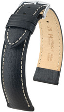 Black leather strap Hirsch Boston L 01302050-2 (Calfskin)