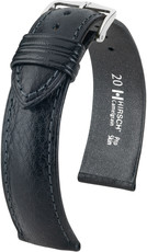 Black leather strap Hirsch Camelgrain XL 01009250-2 (Calfskin)