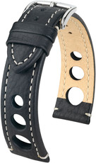 Black leather strap Hirsch Rally L 05102051-2 (Calfskin)