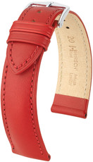 Red leather strap Hirsch Kent L 01002020-2 (Calfskin)