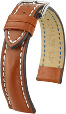 Brown leather strap Hirsch Heavy Calf L 01475070-2 (Calfskin)