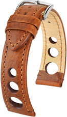 Brown leather strap Hirsch Rally L 05102070-2 (Calfskin)