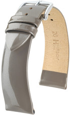 Grey leather strap Hirsch Diva M 01536138-2 (Calfskin)