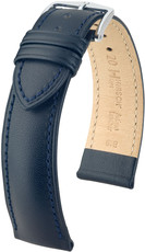 Dark blue leather strap Hirsch Kent L 01002080-2 (Calfskin)