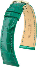 Green leather strap Hirsch London M 04307140 (Alligator leather) HIrsch selection