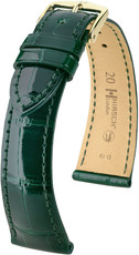 Green leather strap Hirsch London M 04307141-1 (Alligator leather) Hirsch selection