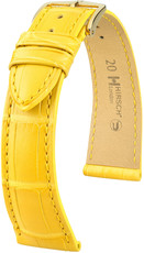 Yellow leather strap Hirsch London L 04307072-1 (Alligator leather) Hirsch selection