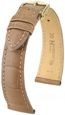 Beige leather strap Hirsch London L 04207099-1 (Alligator leather) Hirsch Selection