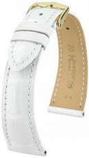 White leather strap Hirsch London L 04207000-1 (Alligator leather) Hirsch Selection