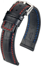 Black leather strap Hirsch Grand Duke XL 02528250-2 (Calfskin)