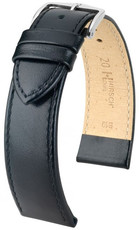 Black leather strap Hirsch Osiris M 03475150-2 (Calfskin)
