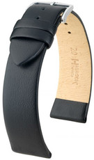 Black leather strap Hirsch Toronto L 03702050-2 (Calfskin)